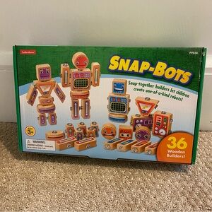 Snap-Bots Wooden Robot Building Set - Colorful Fun Lakeshore